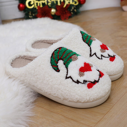 Cartoon Santa Plush House Slippers (photo 6)
