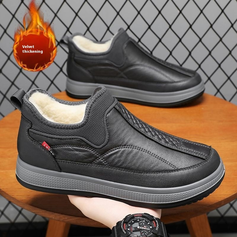 Men's Fleece-Lined Platform Snow Ankle Boots (photo 5)