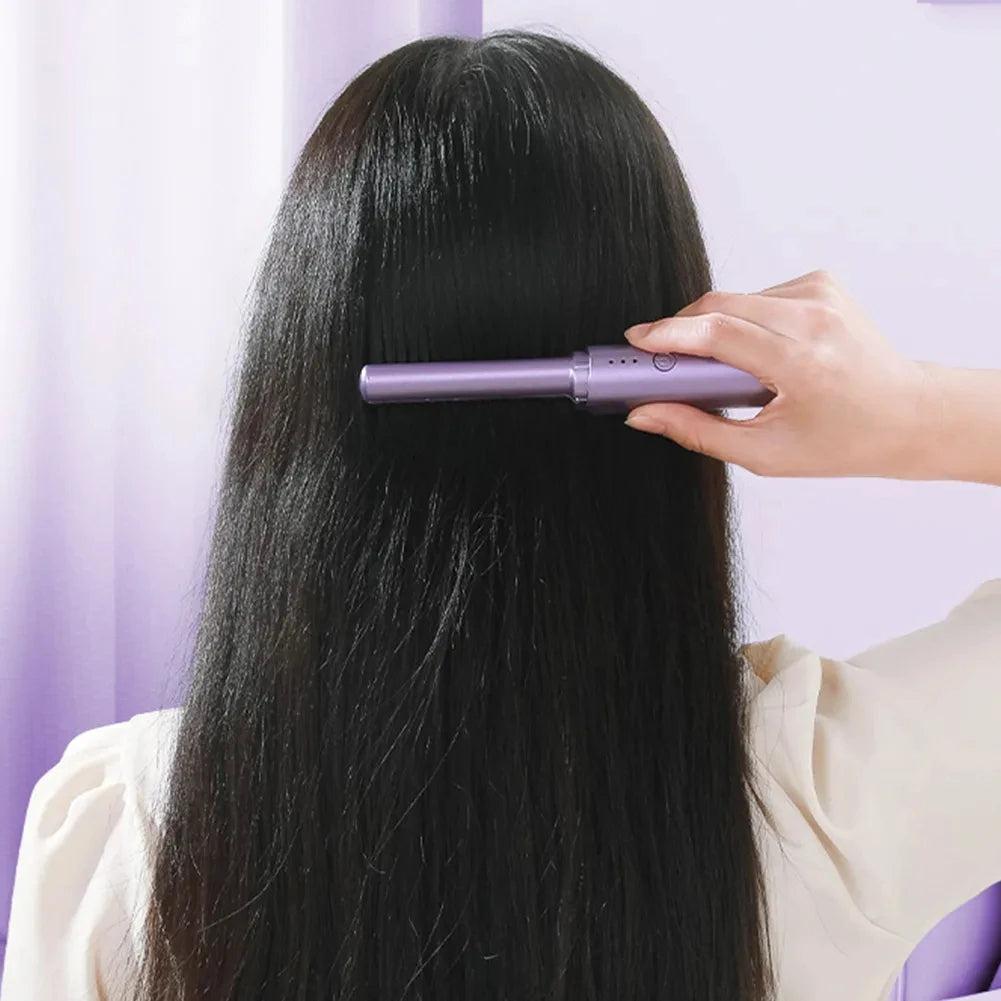Cordless Mini Hot Comb Straightening Brush (photo 3)