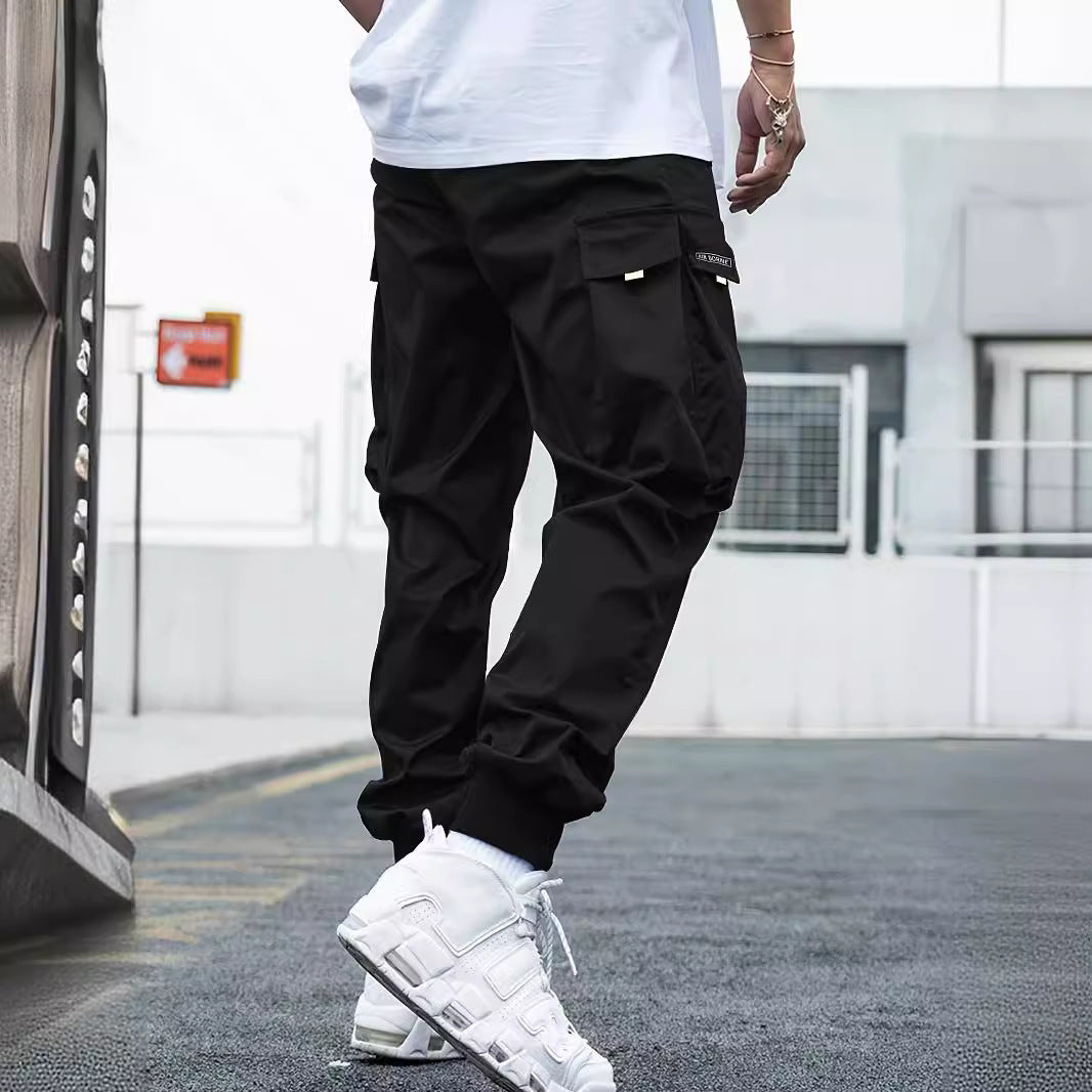 Men's Multi-Pocket Cargo Drawstring Pants (photo 3)