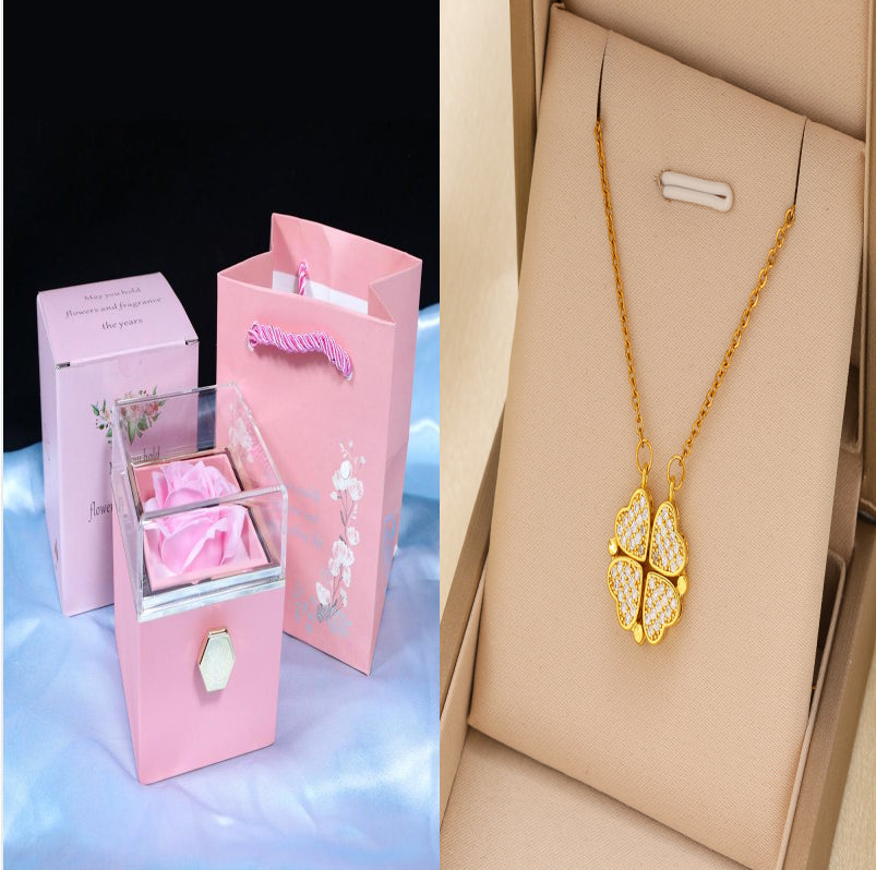 Rotating Soap Rose Jewelry Gift Box (photo 37)