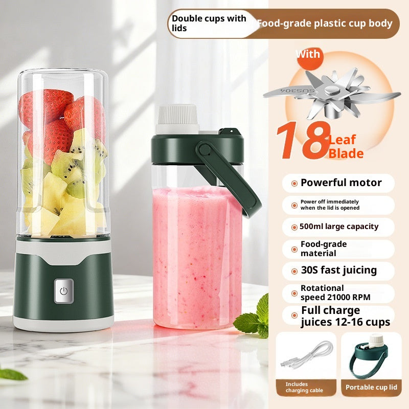 Rechargeable Portable Blender Cup, Single or Double Cup (photo 8)