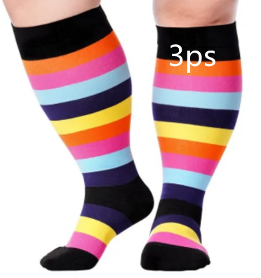 Plus-Size Printed Compression Socks (photo 26)