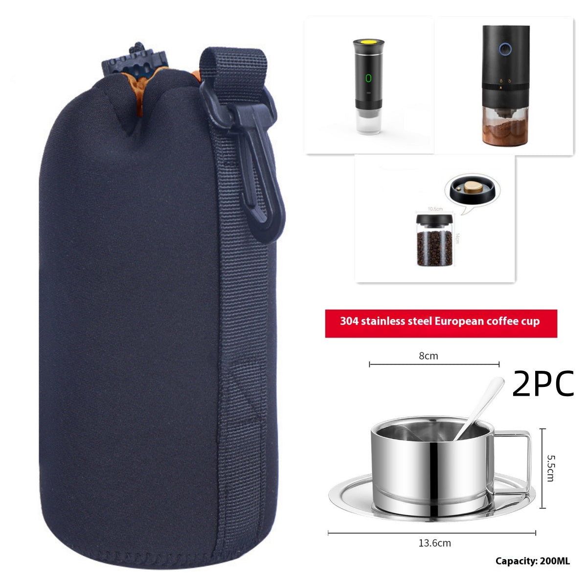 3-in-1 Portable Espresso Maker, Rechargeable (photo 14)