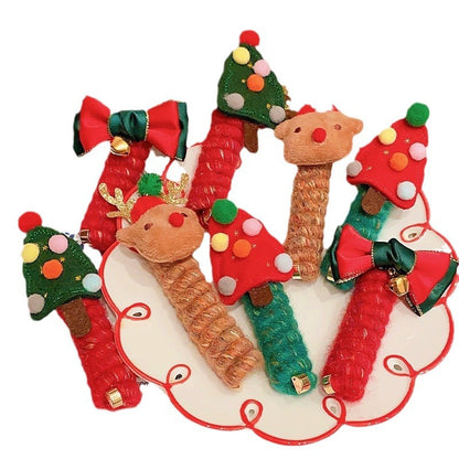 Christmas Spiral Hair Ties (photo 8)