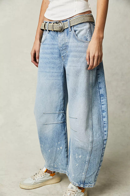 Women's Mid-Rise Wide-Leg Barrel Jeans (photo 31)