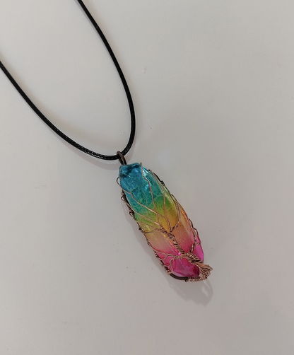 Stone Crystal Point Pendant Necklace (photo 6)