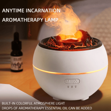 Flame Effect Aroma Diffuser with Timer, 300 ml (photo 10)