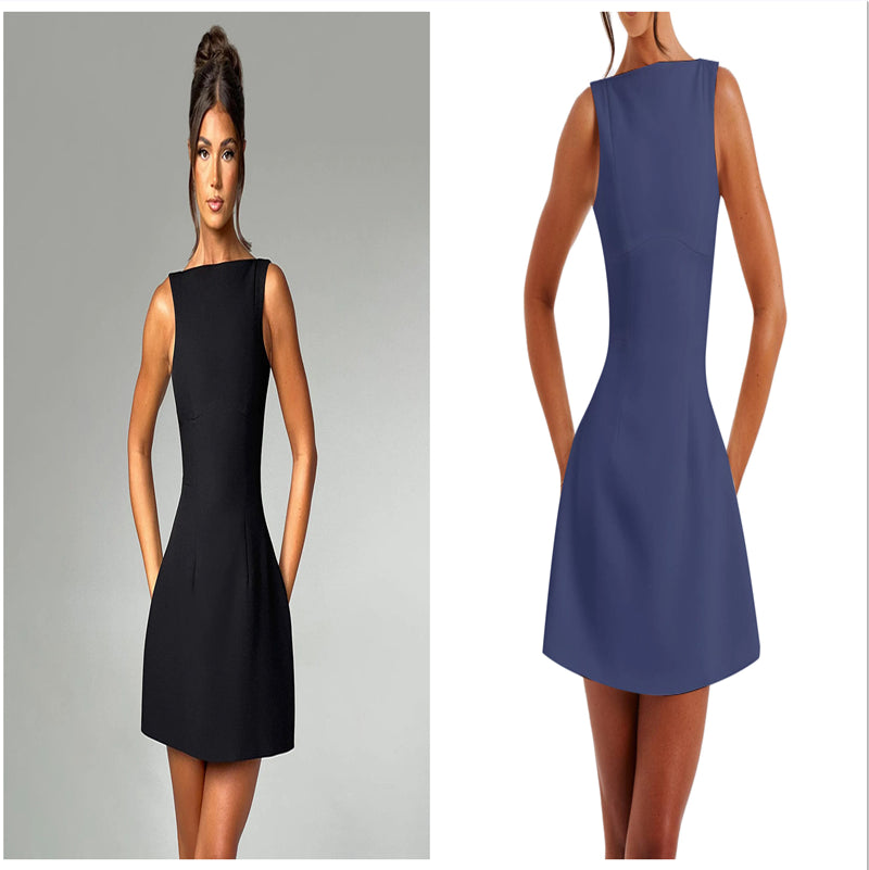 Women's Backless Sleeveless Bodycon Mini Dress (photo 13)