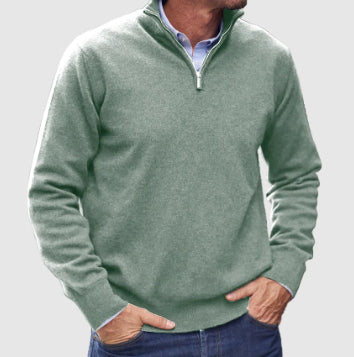 Men's Stand-Collar Zip Knit Sweater (photo 17)