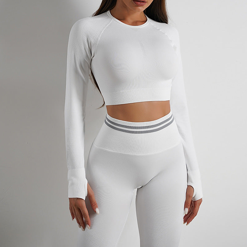 Women's Seamless Workout Leggings, Long-Sleeve Top or Set (photo 5)