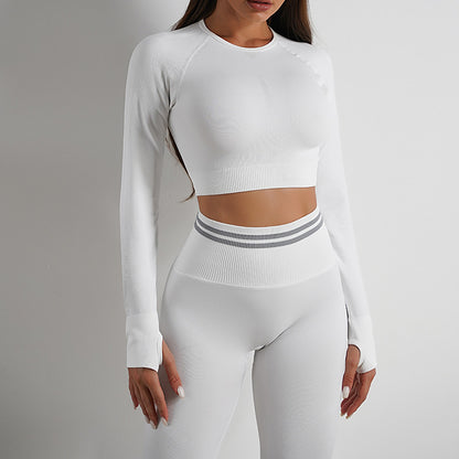 Women's Seamless Workout Leggings, Long-Sleeve Top or Set (photo 5)