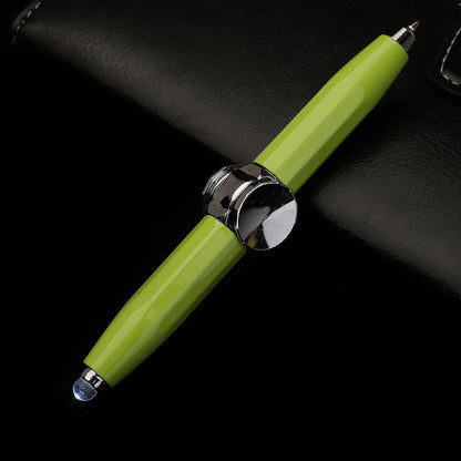 LED Spinning Top Metal Ballpoint Pen (photo 6)