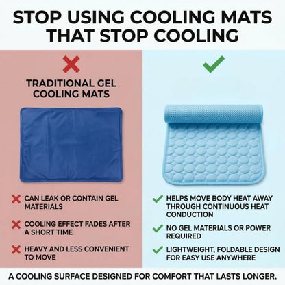 Pet Cooling Mat, Ice Silk Fabric, XS to XXL (photo 2)