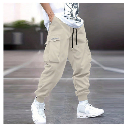 Men's Multi-Pocket Cargo Drawstring Pants (photo 4)