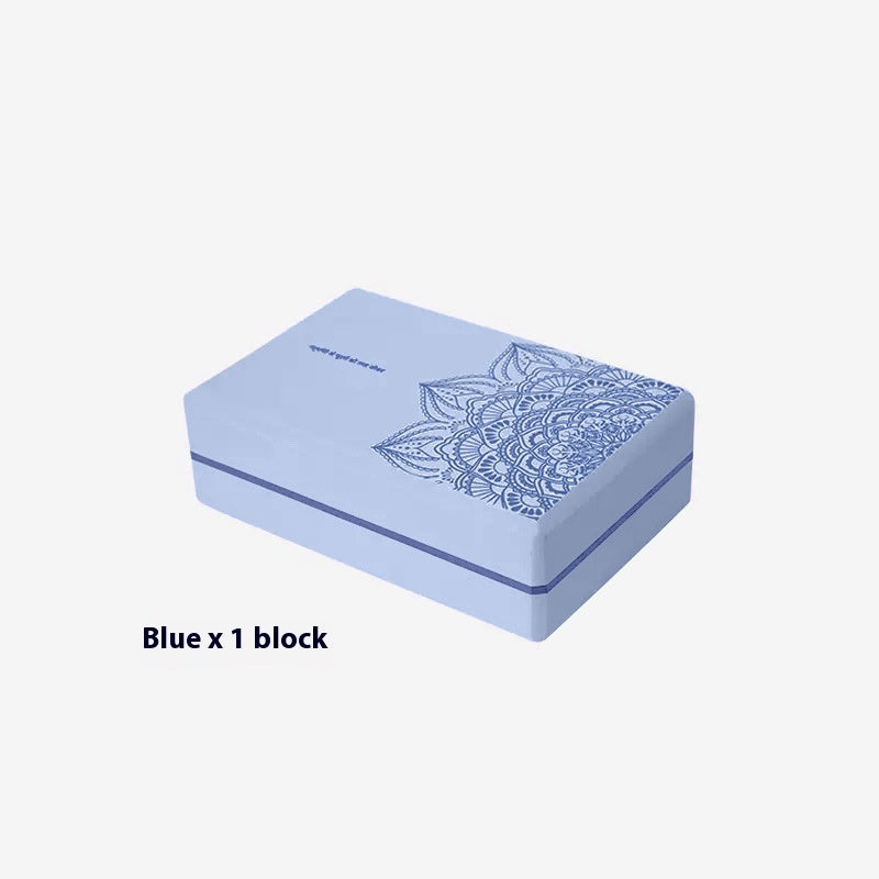 High-Density EVA Foam Yoga Block - Blue (photo 3)