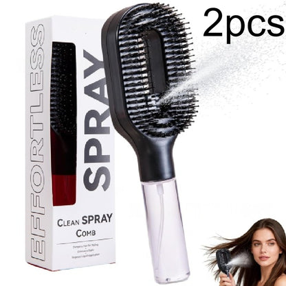 2-in-1 Detangling Brush with Built-In Mist Spray Bottle (photo 13)