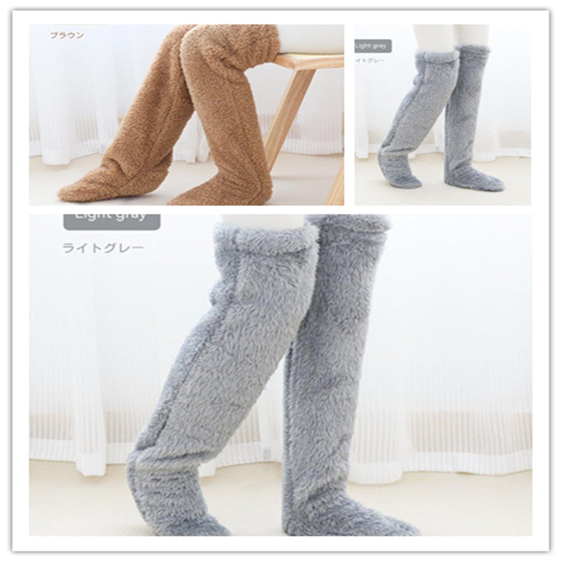 Over-the-Knee Fuzzy Long Socks (photo 37)