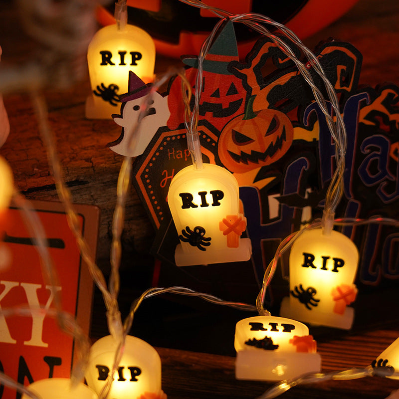 Halloween PVC LED String Lights, Battery Powered (photo 4)