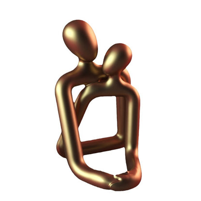 Embracing Couple Resin Statue (photo 6)