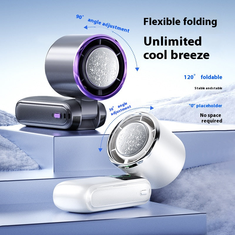 Foldable Handheld Fan with Neck Strap, 4000 mAh (photo 5)