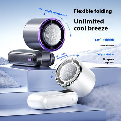 Foldable Handheld Fan with Neck Strap, 4000 mAh (photo 5)