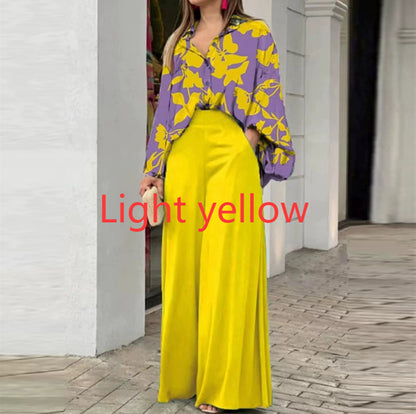Women's Printed Wide-Leg Pants (photo 10)