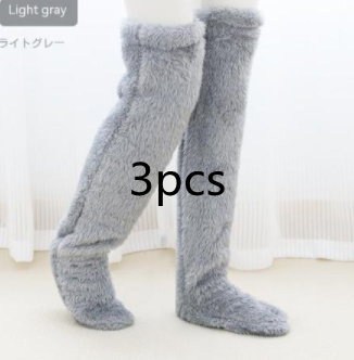 Over-the-Knee Fuzzy Long Socks (photo 22)