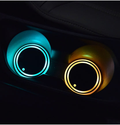 LED Light-Up Car Cup Holder Coaster (photo 3)