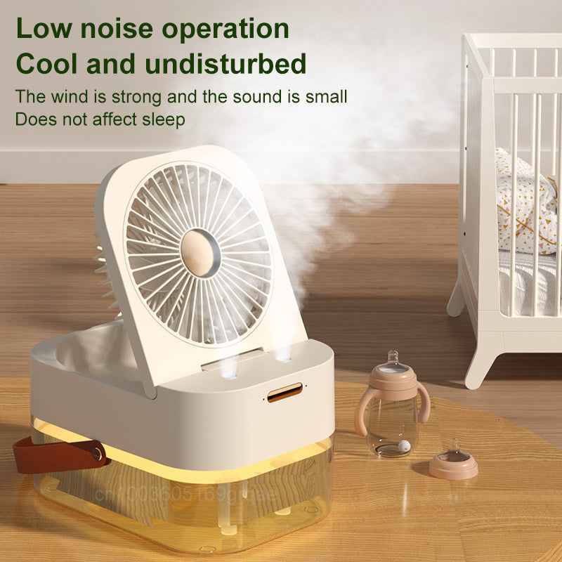 USB Mist Humidifier Fan with Night Light, 2.5 L (photo 4)