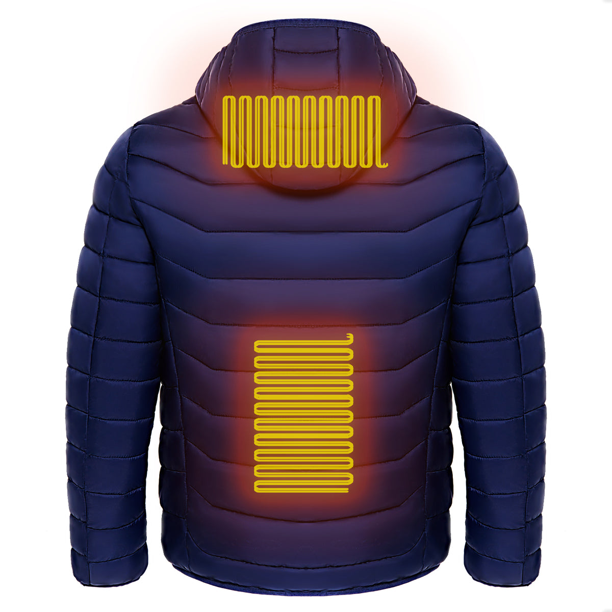 Men's Heated Hooded Puffer Jacket, 8 or 9 Heating Zones (Battery Not Included) (photo 10)
