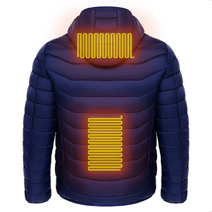 Men's Heated Hooded Puffer Jacket, 8 or 9 Heating Zones (Battery Not Included) (photo 10)