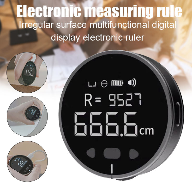 Digital Rolling Measuring Tool with LCD Display, Rechargeable