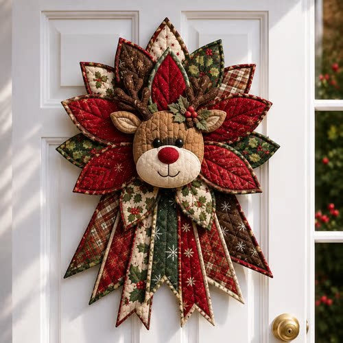 Quilted Patchwork Fabric Craft Piece, Holiday and Animal Designs (photo 2)