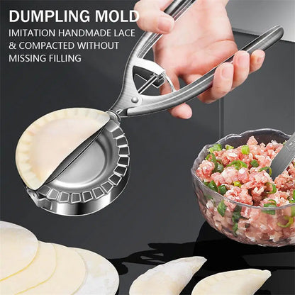 Stainless Steel Dumpling Mold and Wrapper Cutter