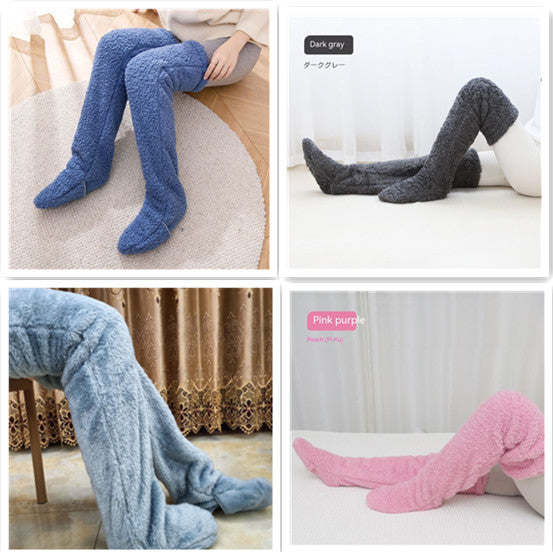 Over-the-Knee Fuzzy Long Socks (photo 32)