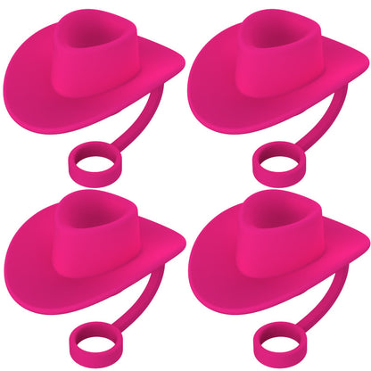 Silicone Hat-Shaped Straw Toppers (photo 11)