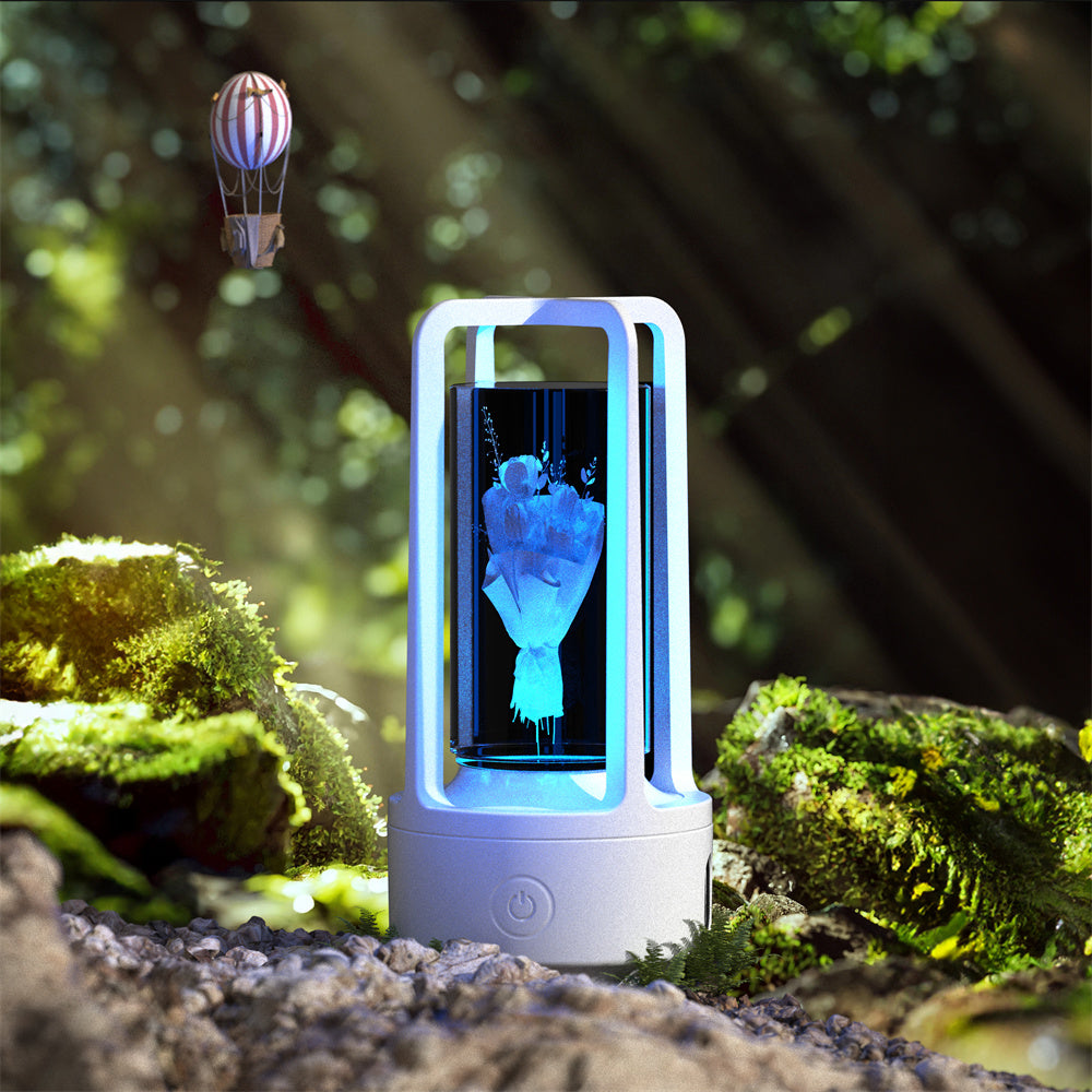 Acrylic or Crystal Night Lamp with Bluetooth Speaker (photo 18)