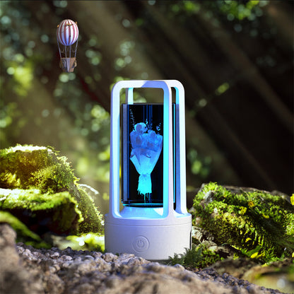 Acrylic or Crystal Night Lamp with Bluetooth Speaker (photo 18)