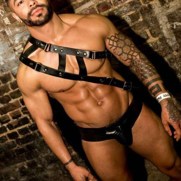 Leather Double-Ring Harness Strap (Adult)