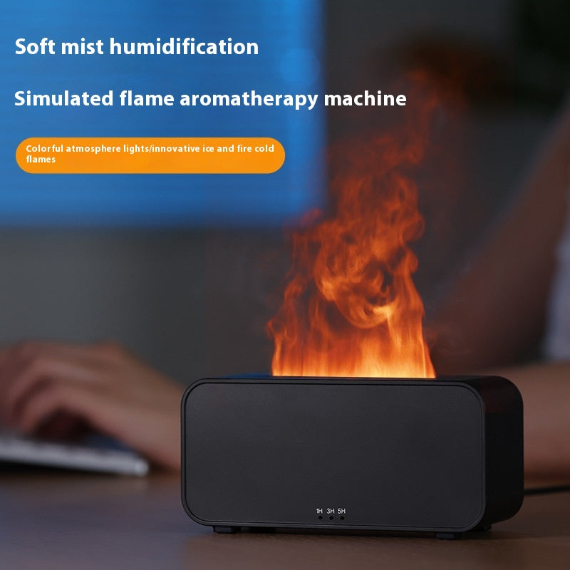 Flame Effect Mist Diffuser with Timer, USB (photo 3)