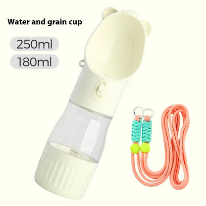 2-in-1 Portable Dog Water Bottle with Food Container (photo 14)
