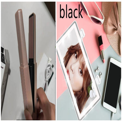Cordless USB Mini Ceramic Hair Straightener (photo 14)