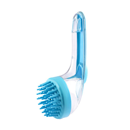 Long-Handle Pet Bath Brush with Shampoo Dispenser (photo 6)