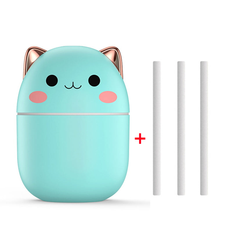 Cute Cat USB Mini Humidifier with LED Light (photo 8)