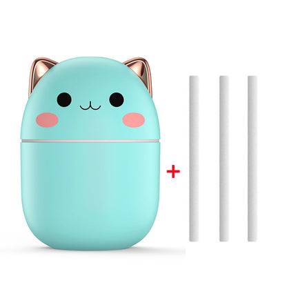 Cute Cat USB Mini Humidifier with LED Light (photo 8)