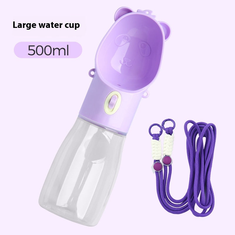 2-in-1 Portable Dog Water Bottle with Food Container (photo 13)