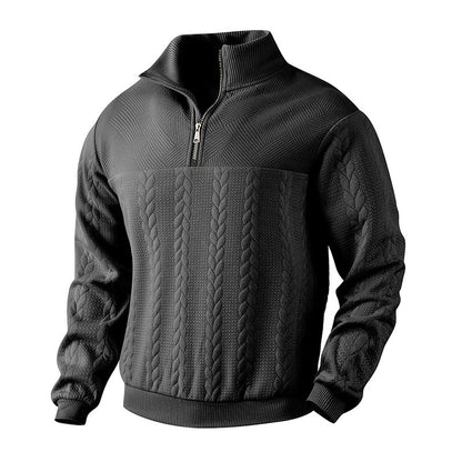 Men's Jacquard Quarter-Zip Pullover (photo 6)