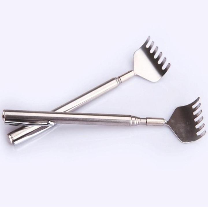 Telescoping Stainless Steel Back Scratcher (photo 1)