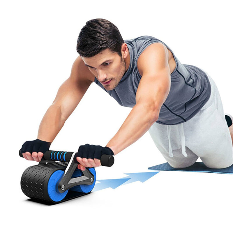 Automatic Rebound Double-Wheel Ab Roller with Knee Pad (photo 4)
